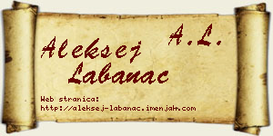 Aleksej Labanac vizit kartica